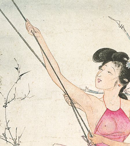 武进-胡也佛的仕女画和最知名的金瓶梅秘戏图
